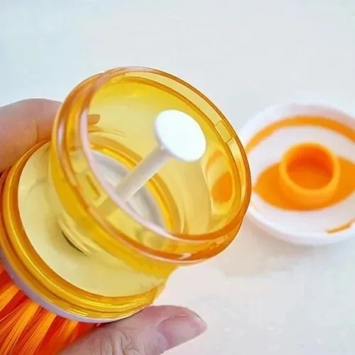 Cepillo limpieza con dispensador jabon